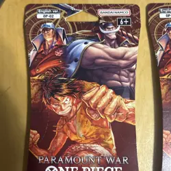 One Piece TCG OP-02 Paramount War Sleeved Booster Packs Sealed English LOT of 5 - Image 2