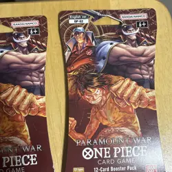 One Piece TCG OP-02 Paramount War Sleeved Booster Packs Sealed English LOT of 5 - Image 4