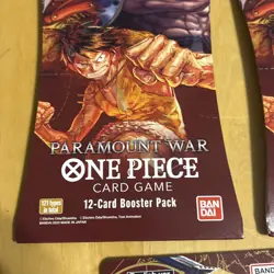 One Piece TCG OP-02 Paramount War Sleeved Booster Packs Sealed English LOT of 5 - Image 5