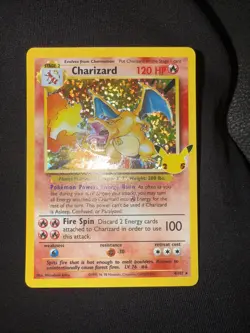 Pokemon TCG Charizard 25th Celebrations Holo Rare Card 4/102 - Image 1