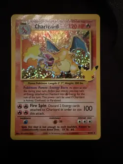Pokemon TCG Charizard 25th Celebrations Holo Rare Card 4/102 - Image 2