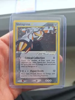 Metagross GOLD STAR CUSTOM Fan Art, DIY Custom Card, For Display Only - Image 2