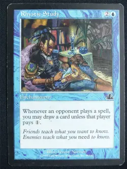 Rhystic Study played - PCY - Mtg Card #21M - Image 1