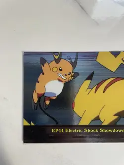 Pokemon EP14 Electric Shock Showdown Topps TV Holo Foil Card Blue Label - Image 2
