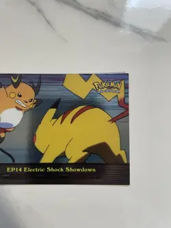 Pokemon EP14 Electric Shock Showdown Topps TV Holo Foil Card Blue Label - Image 3