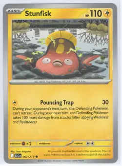 Stunfisk 062/217 Common Card - Ascended Heroes Set - Pack Fresh - Image 1