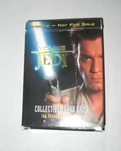 Vintage Star Wars Episode 1 1999 Young Jedi CCG two 20 card Sample Deck never us - Image 1