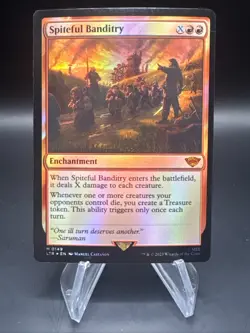 MTG Magic Lord of the Rings #149 Spiteful Banditry Mythic Rare Foil (Qty) - Image 1