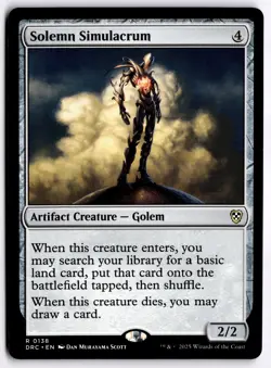 Solemn Simulacrum NM DRC Commander: Aetherdrift MTG - Image 1