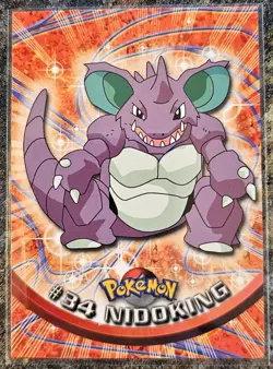 1999 Pokemon Topps Nidoking 34 Ungraded NM or Better - Image 1