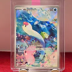 Wiglett #206/198- SVI: BASE SET Illustration Rare NM-M POKEMON CARD TCG CCG HOLO - Image 1