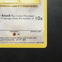 Pokemon Vintage First Edition Doduo 048/102 Base Set (Shadowless) Wotc 1999 - Image 4