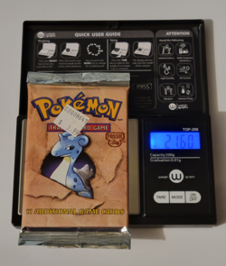 WOTC Pokemon Fossil Set Lapras Art Sealed Booster Pack 1999 ~21.5g - Image 1