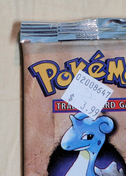 WOTC Pokemon Fossil Set Lapras Art Sealed Booster Pack 1999 ~21.5g - Image 5