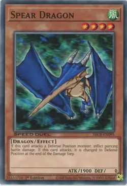 Yugioh Spear Dragon SBCB-EN095 Speed Duel Common NM x3 Play Set - Image 1