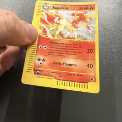 Pokemon Card Rapidash Holo 26/165 Expedition ITA italiano Near Mint NM vintage - Image 4