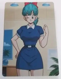 Dragon Ball Bulma Lewd Anime Doujin Waifu Double Sided Card AGC CCG - Image 1
