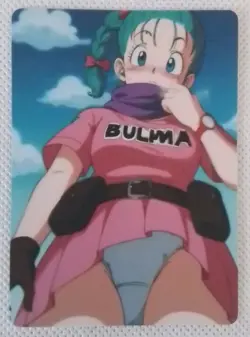 Dragon Ball Bulma Lewd Anime Doujin Waifu Double Sided Card AGC CCG - Image 1