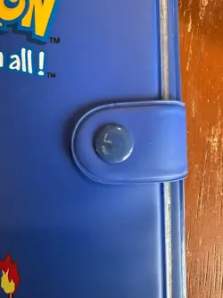 Vintage 1999 Pokemon Charmander Blue 4 Pocket 30 Page Trading Card Binder Rare - Image 4