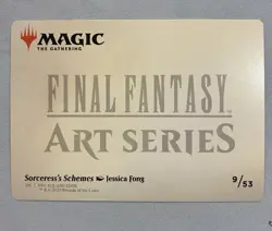 MTG - Sorceress's Schemes Art Card #9/53 Art Series: FINAL FANTASY Jessica Fong - Image 2