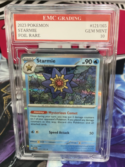 STARMIE FOIL 2024 Pokemon RARE #121/165 Card GRADED 10 MINT - Image 1