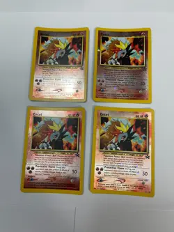 Pokemon Card - Entei #34 Black Star WOTC Movie Promo Reverse Holo Lot - Image 1
