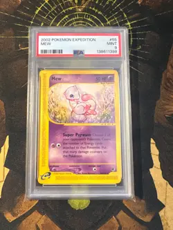 Pokemon Mew 55/165 Expedition PSA 9 - Image 1
