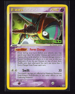 2005 Pokemon Deoxys 2/106 EX Emerald Reverse Holo Foil Stamped - Image 1