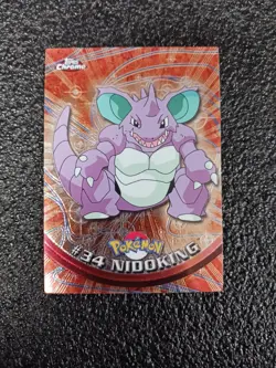Pokemon Topps Chrome #34 Nidoking - Image 1