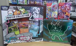POKEMON BLACK & WHITE POSTER + TWILIGHT ETB + DESTINED & JOURNEY BUNDLE BOXES - Image 1