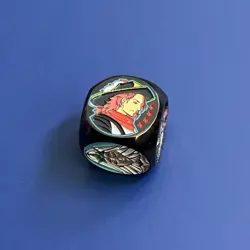 The Inferno V2 Burning Abyss Metal Dice Mana Moon Limited Edition Yugioh TCG X1 - Image 2