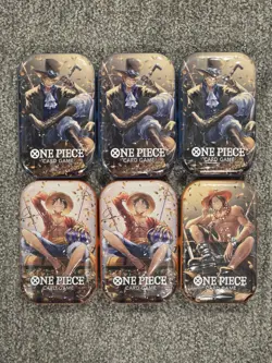 (6) One Piece Card Game Mini-Tin Vol.2 Set Lot BRAND NEW SEALED - Image 1