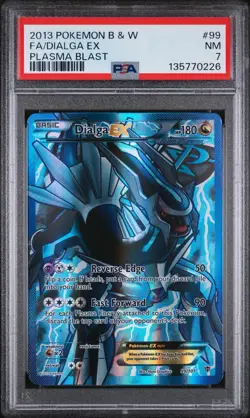Pokemon TCG Dialga-Ex Plasma Blast Holo Card Full Art Ultra Rare 99/101 - Image 1