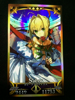 Nero Claudius Red Saber Fate/ Grand Order FGO Character Fan Card - Image 1