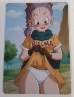 Dragon Ball Bulma Lewd Anime Doujin Waifu Double Sided Card AGC CCG - Image 1