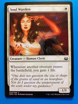 MTG 1x Soul Warden # 24 Modern Masters 2017 Magic the Gathering Card x1 NM - Image 1