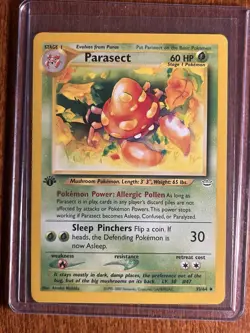 [NM] 2000 Pokemon Neo Revelation Parasect 1st Edition #35/64 Uncommon - Image 1