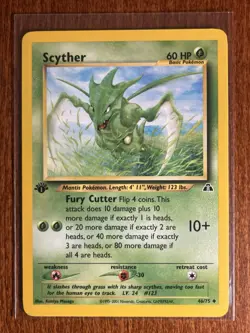 [NM] 2001 Pokemon Neo Discovery Scyther 1st Edition #46/75 Uncommon - Image 1