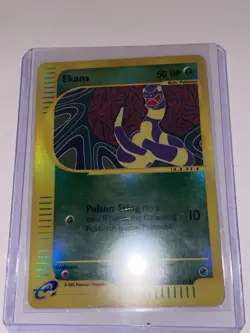 Pokemon TCG Ekans 108/165 Expedition Base Set Reverse Holo 2002 LP - Image 1