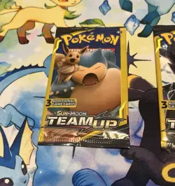 Sun Moon Team Up3-card Booster Packs New FullArt Set (4) Tag Team Mini - Image 3