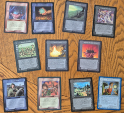 Partial Set of 11 Middle Earth CCG Promo Cards Card Game Iron Crown ICE NM - Image 1