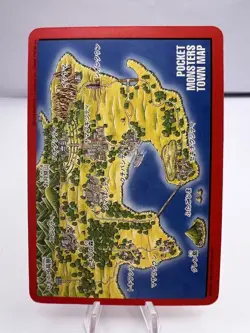 Pokemon Card Charizard Blastoise Venusaur Town Map Bandai Carddass 1996 Japanese - Image 5