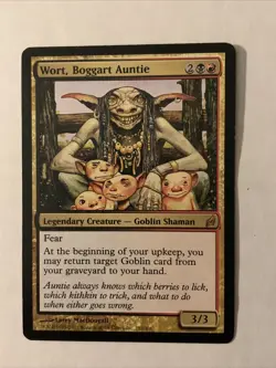 Wort, Boggart Auntie Lorwyn Regular + Free Bonus Magic The Gathering MtG Cards - Image 1