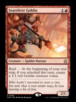 Searslicer Goblin LP Light Play Magic: The Gathering Foundations MTG [12551] - Image 1