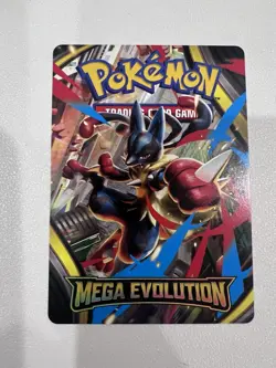 Pokemon TCG Mega Evolution Trainer Tips Art Card Mega Lucario - Image 1