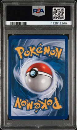 2002 POKEMON EXPEDITION #53 MEGANIUM-REVERSE FOIL PSA 8 - Image 2