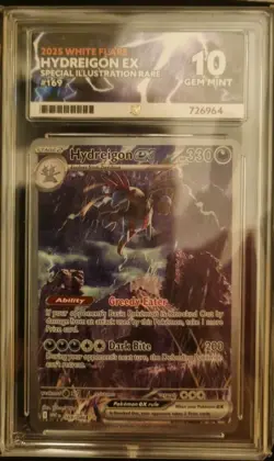 Hydreigon ex 169/086 ACE 10 - Perfect Sub Grades - White Flare - Pokemon TCG - Image 1