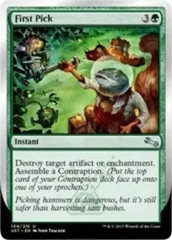 First Pick - Foil ~ Near Mint Unstable MTG Magic UltimateMTG Green Card - Image 1