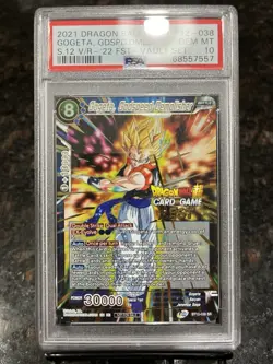 Gogeta Godspeed Demolisher CARD FEST STAMP Foil Dragon Ball Super Card | PSA 10 - Image 1