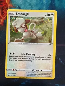Smeargle McDonalds 2022 Pokemon Card 15/15 Happy Meal Set Holo LP - Image 1